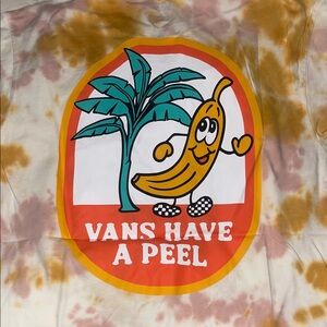 Vans Tie-Dye Tee with Banana and Palm Design